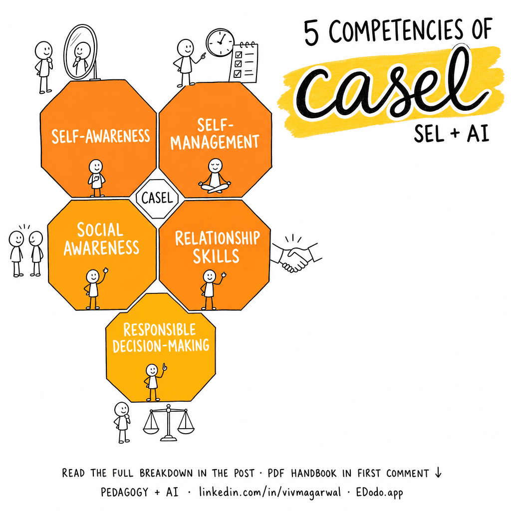 CASEL SEL Framework — sketchnote
