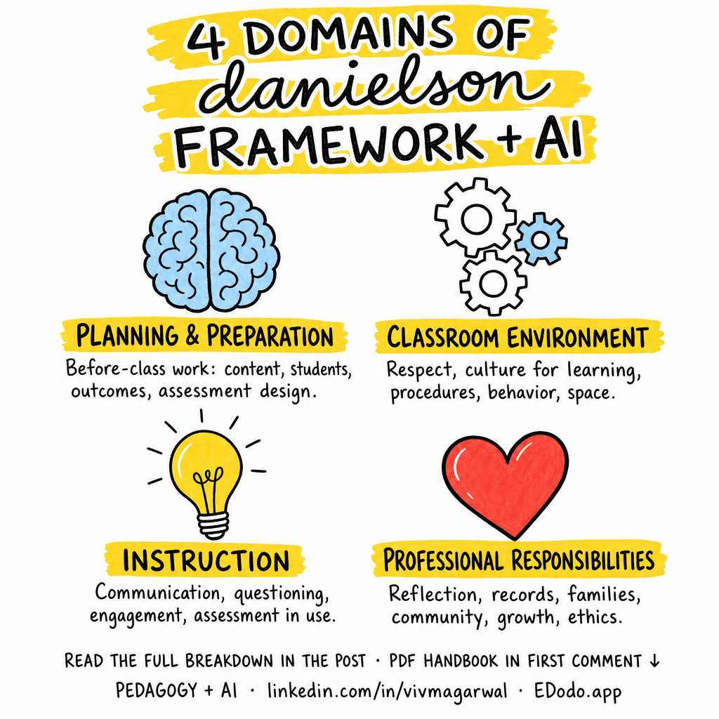Danielson Framework for Teaching (FfT) — sketchnote