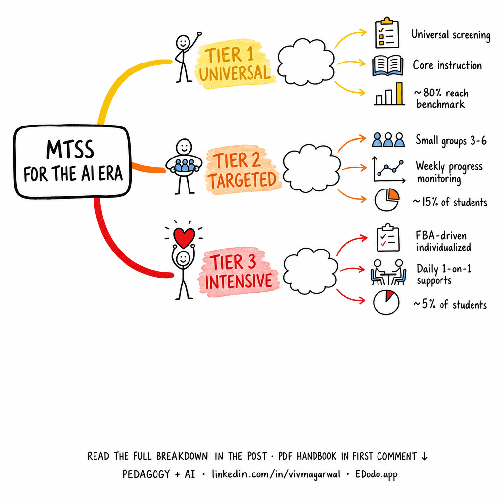 MTSS (Multi-Tiered System of Supports) — sketchnote